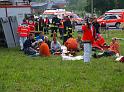 Schwerer Unfall mit Reisebus Lohmar Donrather Dreieck P042